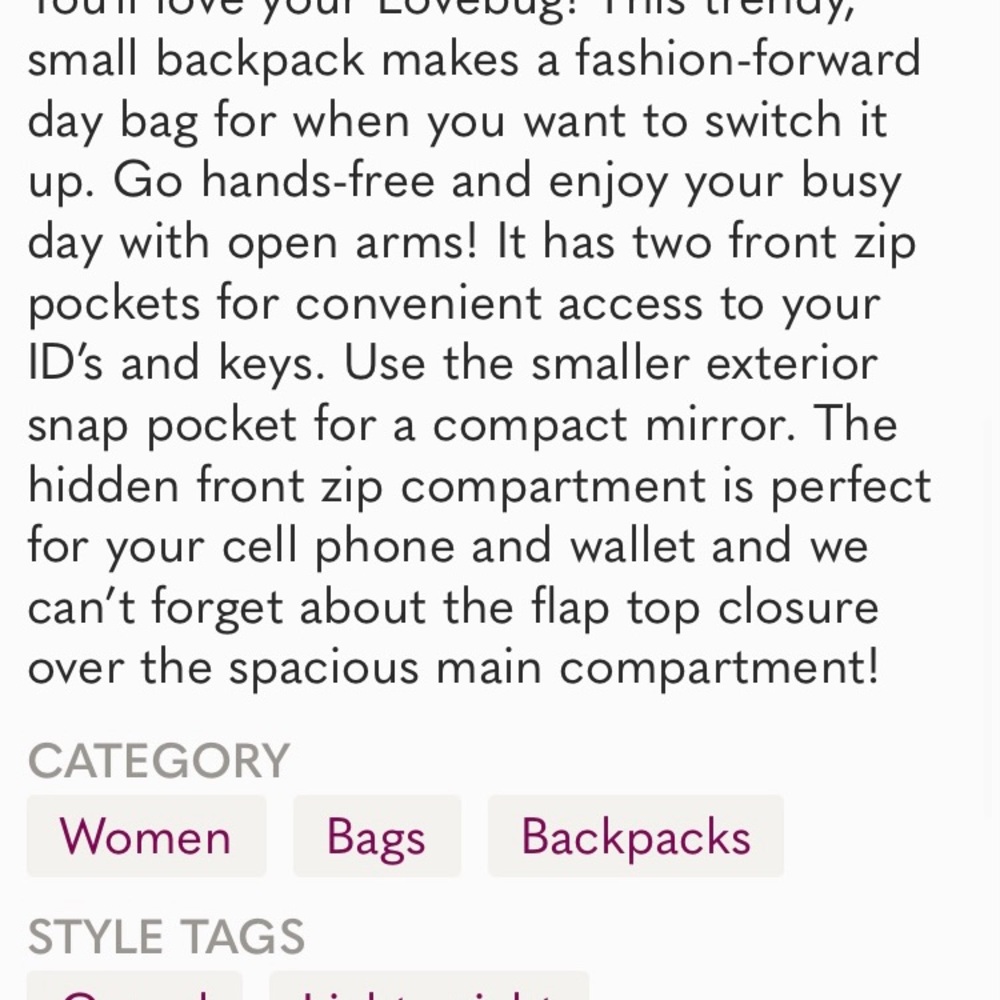 Kipling Lovebug Backpack - Picture 15 of 15